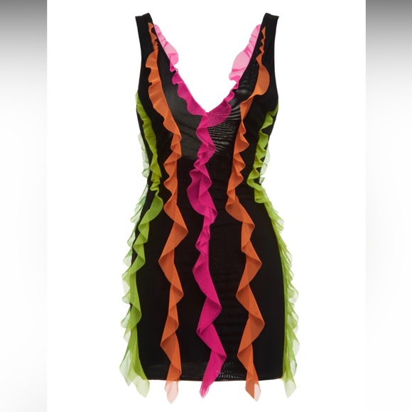 Duckie Confetti Neon Ruffle Dress
l - Picture 1 of 2